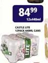 Castle Lite Cans-12x440ml