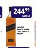 Johnnie Walker Black Label Scotch Whisky - 1 x 750ml