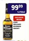 Evan Williams Boueton Whisky - 1 x 750ml