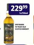 Speyburn 10 Year Old Scotch Whisky - 1 x 750ml