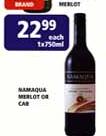 Namaqua Merlot Or Cab-1x750ml