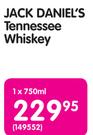Jack Daniel's Tennessee Whisky-750ml