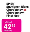 Spier Sauvignon Blanc, Chardonnay Or Chardonnay/Pinot Noir-750ml Each