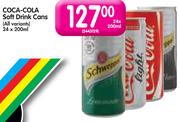 Coca-Cola Soft Drink Cans(All Variants)-24x200ml
