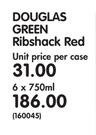 Douglas Green Ribshack Red-6 x 750ml