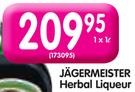 Jagermeister Herbal Liqueur-1Ltr