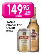 Hansa Pilsener Can or NRB-24 x 330ml