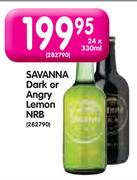 Savanna Dark or Angry Lemon NRB-24 x 330ml