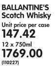 Ballantine's Scotch Whisky-12x750ml