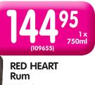 Red Heart Rum-750ml