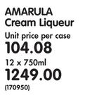 1Amarula Cream Liqueur-12x750ml