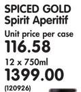 Spiced Gold Spirit Aperitif-12x750ml