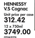 Hennessy V.S. Cognac-12x750ml
