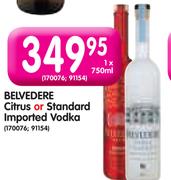 Belvedere Citrus Or Standard Imported Vodka-750ml