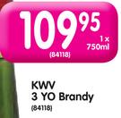 KWV 3 Yo Brandy-750ml