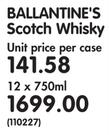Ballantine's Scotch Whisky-12 x 750ml