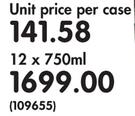 Red Heart Rum-12x750ml