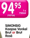 Simonsig Kaapse Vonkel Brut Or Brut Rose-750ml