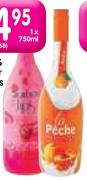 Strawberry Lips Tequila Liqueur Or La Peche Peaches And Cream-750ml