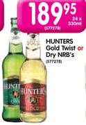 Hunters Gold Twist Or Dry NRB's-24x330ml