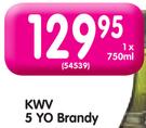 KWV 5 YO Brandy-750ml