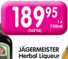 Jagermeister Herbal Liqueur-750ml Each