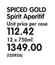 Spiced Gold Spirit Aperitif-12 x 750ml