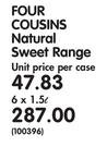 Four Cousins Natural Sweet Range-6 x 1.5Ltr