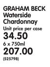 Graham Beck Waterside Chardonnay-6 x 750ml
