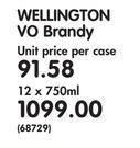 Wellington VO Brandy-12 x 750ml