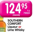 Southern Comfort Liqueur or Lime Whisky-750ml-Each
