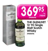 The Glenlivet 12 YO Single Malt Scotch Whisky-750ml-Each