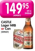 Castle Lager NRB Or Can-24x340ml
