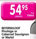 Beyerskloof Pinotage or Cabernet Sauvignon or Merlot-750ml