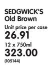 Sedgwick's Old Brown-12 x 750ml