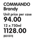 Commando Brandy-12x750ml
