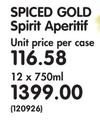Spiced Gold Spirit Aperitif-12 x 750ml