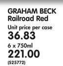 Graham Beck Railroad Red-6 x 750ml