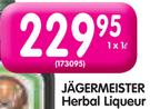 Jagermeister Herbal Liqueur-1Ltr