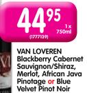 Van Loveren Blackberry Cabernet Sauvignon, Merlot, African Pinotage or Blue Velvet Pinot Noir-750ml