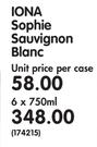 Iona Sophie Sauvignon Blanc-6 x 750ml