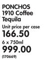 Ponchos 1910 Coffee Tequila-6 x 750ml