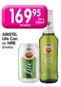 Amstel Lite Can or NRB-24 x 330ml