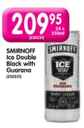 Smirnoff Ice Double Black with Guarana-24 x 250ml