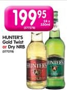 Hunter's Gold Twist or Dry NRB-24 x 330ml