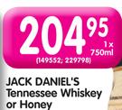 Jack Daniel's Tennessee Whiskry-750ml-Each