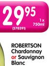 Robertson Chardonnay Or Sauvignon Blanc-750ml