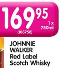 Johnnie Walker Red Label Scotch Whisky-750ml