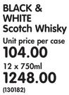 Black & White Scotch Whisky-12x750ml