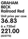 Graham Beck Railroad Red-6x750ml